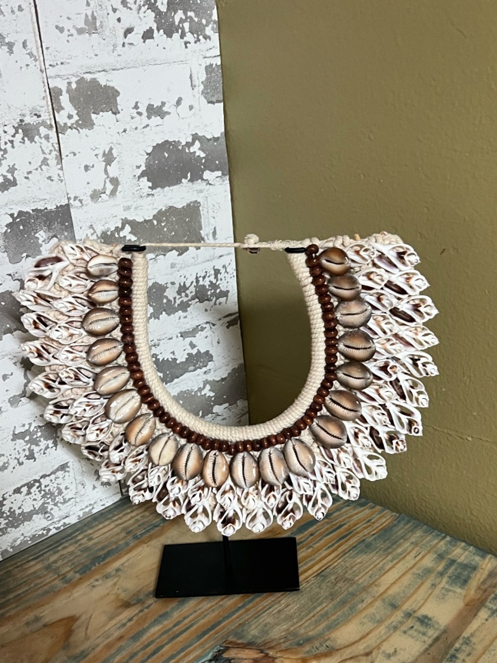 Papuan Boho Tribal Sea Shell Necklace Decor Art